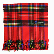 Red - Women Royal Stewart 100% CASHMERE Scarf Winter Scarves Plaid Wool - £13.99 GBP