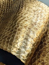Antique Gold Sea Python Snakeskin Sanke Skin Hide Leather - $17.33+