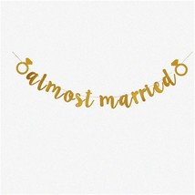Golden Vows Banner - Elegant Paper Sign for Wedding Rehearsal &amp; Engageme... - $18.80