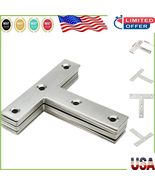 Rust-Resistant T Bracket Repair Plates 3.14&quot; - 10pcs for Furniture Reinf... - $298.02 MXN