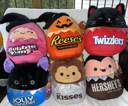 6 Full squad 2021 Hershey Squishmallow Candy Plush 12” Reese’s Twizzlers Kisses - £279.71 GBP