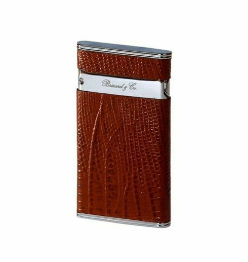 Brizard and Co. - The &quot;Sottile&quot; Lighter - Lizard Pattern Havana - $195.00