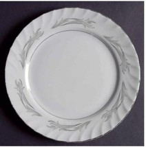 Individual Salad Plate Platinum Scroll #3643 by HARMONY HOUSE CHINA Width 7 3/4&quot; - £6.25 GBP