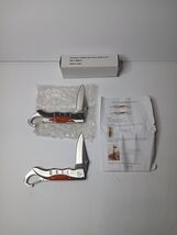 Vintage Stainless Steel Folding Clip On Pocket Knife Set Of 2 New In Box - $11.88