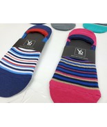 5 Pack Yo Sox Men&#39;s Striped No Show Socks Size 7-12 - £27.59 GBP