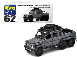 Mercedes Benz G63 AMG 6x6 Pickup Truck w Roof Rack Offroad Gray 1st Special Edit - £19.22 GBP