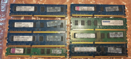 Lot of 8 Mixed Brands 2GB PC3-10600U DDR3 Desktop Memory 1333MHz 2Rx8 - £28.92 GBP