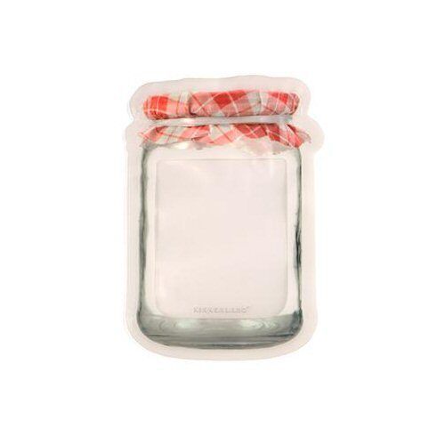 Kikkerland Large Jam Jar Stand-Up Zipper Storage Bags - Set of 2 - $2.95