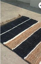Hand dari jute Leopard Weaving carpet for living room, bedroom, sofa hal... - $425.00
