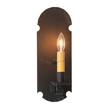 Apothecary Metal  Wall Sconce USA Handmade Candle Light Fixture Textured Black - £58.48 GBP