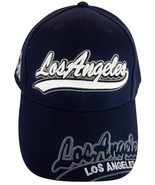 Los Angeles Men&#39;s Curved Brim Adjustable Baseball Cap NAVY BLUE - £11.95 GBP