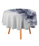 Colorful Marble Tablecloth Round Kitchen Dining for Table Cover Decor Home - €13,77 EUR+