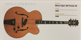 1940 Gibson Super 400 Premier NE Body Guitar Fridge Magnet 5.25"x2.75" NEW - £3.03 GBP