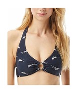 $80 Michael Kors Women&#39;s Stretch Lined Ring Tie Halter Swimsuit Top Navy... - €23,73 EUR