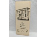 The Reddick Mansion Ottawa Illinois Brochure Pamphlet  - £49.81 GBP