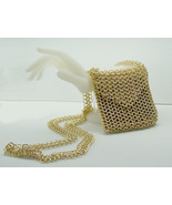 Golden aluminum chainmaille purse - £195.78 GBP