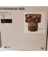 IKEA STOCKHOLM 2025 Table Lamp Black Green Multicolor/textile Floral 14" New - $127.70
