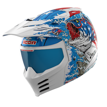 ICON Elsinore™ Motorcycle Helmet - American Basstard - Blue - XS 0104-3272 - £212.13 GBP