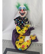 Creepy Clown Decoration Halloween Moves Eyes Light Sounds About 36 Inch - $59.95