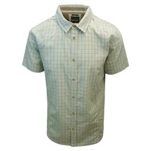 prAna Men&#39;s Cyan Box Plaid S/S Woven Shirt (Slim Fit) S03 - £10.96 GBP