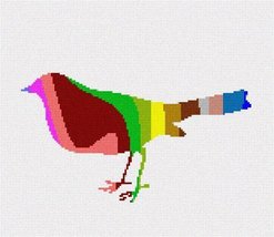 Pepita Needlepoint kit: Bird Palette Silhouette, 10&quot; x 6&quot; - £62.27 GBP+