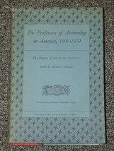 The Profession of Authorship in America 1800 - 1870 William  - $2.50