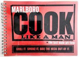 2004 Marlboro Cook Like a Man BBQ Cookbook Tobacco Cigarettes Vintage F1 - £23.71 GBP