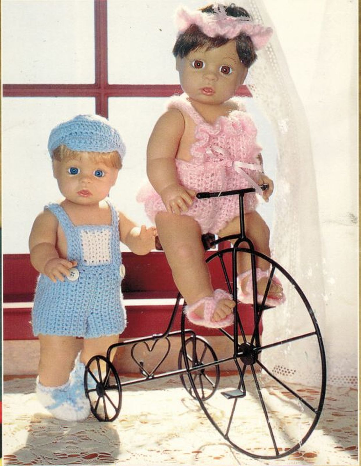 14" Syndee's Crafts Doll Clothes Sun & Play Suits Romper Dress Crochet Patterns - $15.99