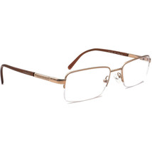 Versace Eyeglasses MOD.1066 1053 Gold/Brown Half Rim Frame Italy 50-18 135 - £78.65 GBP