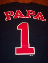 Boston Red Sox #1 Papa Mlb Baseball T-Shirt Mens Medium New w/ Tag Dad - £15.82 GBP