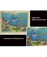 Hands Craft Wood Frame Sea Shark Jigsaw Puzzle 80 Piece 9&quot; x 12&quot; Ages 5+ - $8.99
