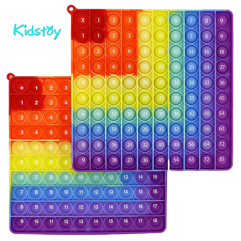 9 Multiplication Table Montessori Big Size Double Sided Bubble Kidstoy Math - £9.88 GBP