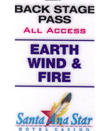 EARTH WIND &amp; FIRE Backstage Pass Santa Ana Star Hotel - £15.94 GBP