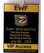 EARTH WIND &amp; FIRE VIP Access July 6th 2002 - £11.95 GBP