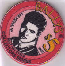 $5 Billy Ray Cyrus   Bally&#39;s 1992 Vegas Casino Chip - £10.23 GBP