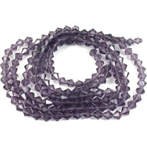 Bicone Faceted Fire Polished Chinese Crystal Beads Amethyst 6mm 5 Strands - £8.31 GBP