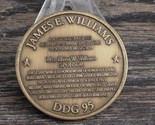 USN USS James E Williams DDG 95 Christened 2003 Christening Challenge Co... - $28.70