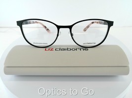 LIZ CLAIBORNE L 459 (003) Matt BLACK 50-17-135 STAINLESS Eyeglass frames - $33.25