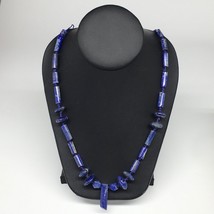 52.1g, 8mm-30mm Natural Lapis Lazuli Bead Mixed Shaped Strand, 27 Beads,LPB148 - £25.57 GBP