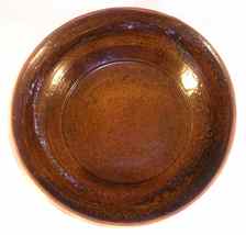 Beautiful 1950 Russell Stahl Redware Lead Glazed Brown Colored Deep Plat... - £212.31 GBP