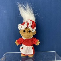 Vintage Mrs Santa Claus Troll  Christmas  Doll  5” Tall by Russ Berrie #18279 - $10.99