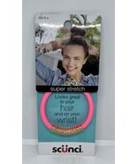 Scunci 1 Piece Super Stretch Hair Or Wrist Elastic Pink With Gold Embell... - $5.93