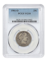 1901-O 25C PCGS VG10 - $188.42