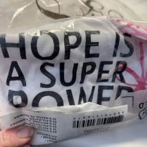 Avon Breast Cancer Shirt Hope is a Super Power Size 2x White Pink Flower Sealed - £15.79 GBP