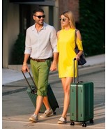 24 inch Checked Luggage Spinner Suitcase with Wheels Lightweight Luggage - $98.99