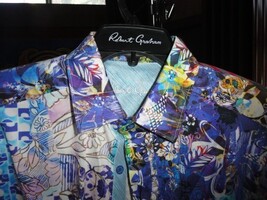 Robert Graham Lanley Short Sleeve Shirt Size 3XL New with tags image 3