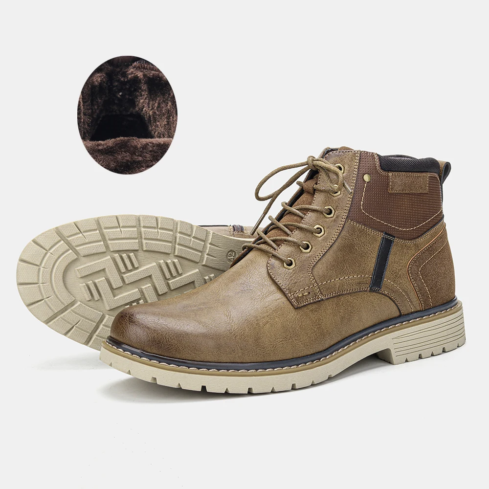 Winter Boots for men WOOTTEN Brand  Men&#39;s winter shoes Size 40-46 Top Qu... - £72.08 GBP