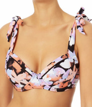 Time and Tru Printed Tricot Bikini Top retro bow tie straps Plus Size 3X (24-26 - £11.21 GBP