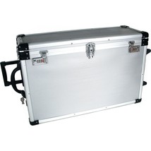 24 Trays Large Aluminum Rolling Jewelry Carrying Case - £215.59 GBP