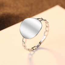 Gossy Ring Closed S925 Silver Ring Ring Plain Silver US9 - £12.58 GBP